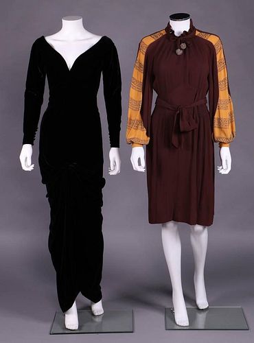 ONE EVENING & ONE DAY DRESS, AMERICA, LATE 1930s