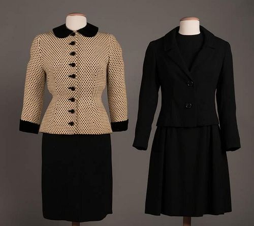 TWO DRESS & JACKET SETS, AMERICA, 1950s