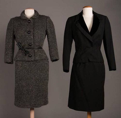 THREE SKIRT SUITS, FRANCE & AMERICA, 1950- 1968