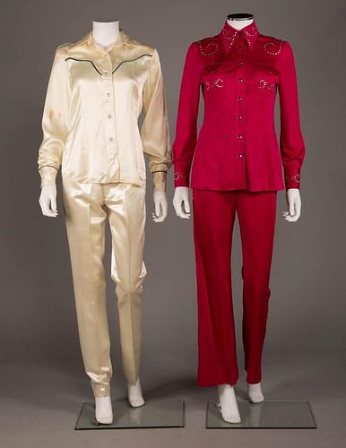TWO LADIES' WESTERN ENSEMBLES, AMERICA, 1960-1970s
