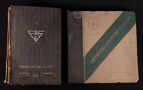 TWO SWATCH SAMPLE BOOKS, 1915