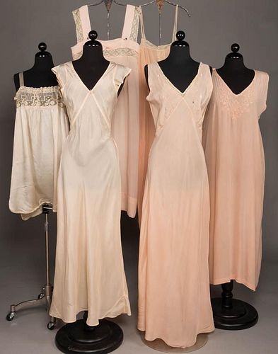 FIVE NIGHTGOWNS & ONE TEDDY, 1920-1930s
