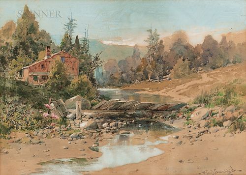 William Louis Sonntag, Jr. (American,1869-1898), The Old Mill Pond