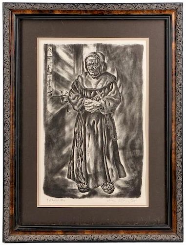 Ivan Albright, "Follow Me", Signed Lithograph