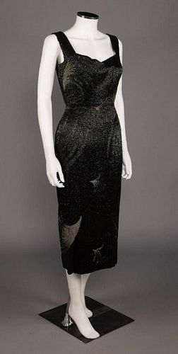BEAD ENCRUSTED EVENING GOWN, CANADA, 1950s
