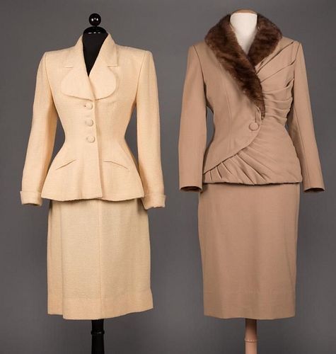 TWO LILLI ANN WOOL SKIRT SUITS, 1948-1952