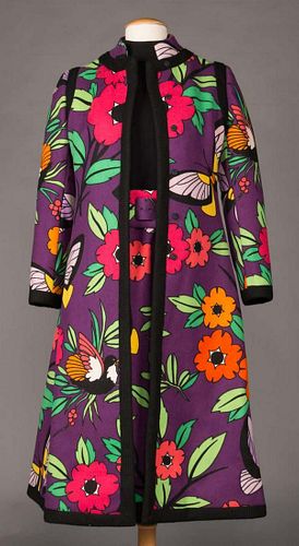 DONALD BROOKS PRINTED DAY ENSEMBLE, LATE 1960s