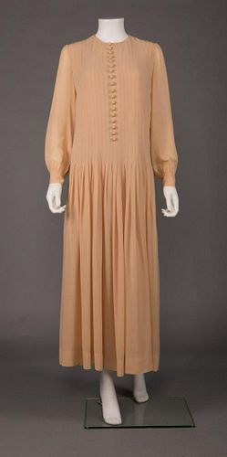 MME GRES CHIFFON DAY DRESS, 1960s