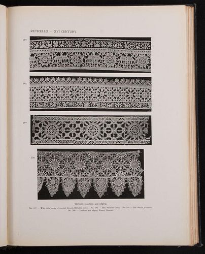 TWO VOLUME SET OF ITALIAN LACE REFERENCE BOOKS, 1913
