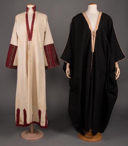 TWO REGIONAL CAFTANS, MIDDLE EAST, 20TH C