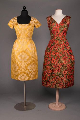 TWO 2 PIECE PARTY DRESSES, 1958-1962