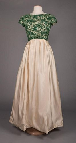 MALCOLM STARR BEADED EVENING GOWN, 1960s