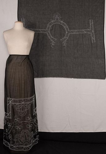 BEADED & UNCUT DRESS YARDAGE, 1920s