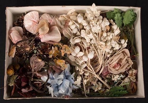 GENEROUS LOT OF DEADSTOCK MILLINERY BERRIES & BLOSSOMS,