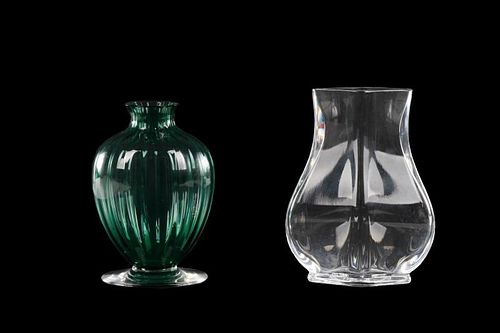 Group of 2 Baccarrat Crystal Bud Vases
