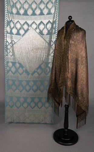 ONE ASSUIT & ONE LAME SHAWL, 1920s