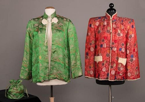 TWO CHINESE EXPORT JACKETS, 1940s