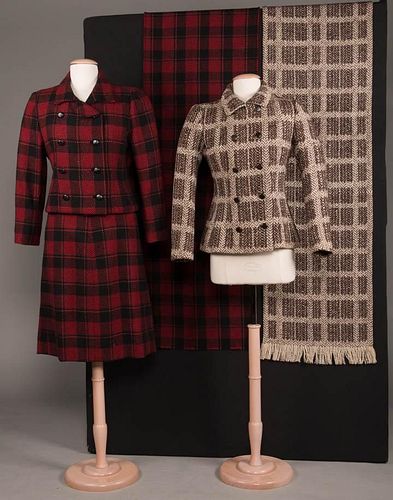 ONE GIVENCHY & ONE MARIE-LOUISE PLAID WOOL SETS,