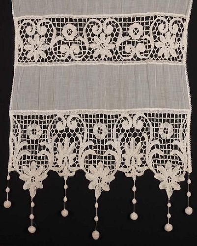 GROUP OF LACE CURTAIN PANELS, 1920-1930