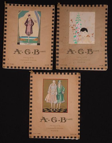 THREE ISSUES AGB FASHION MAGAZINE, PARIS, 1926