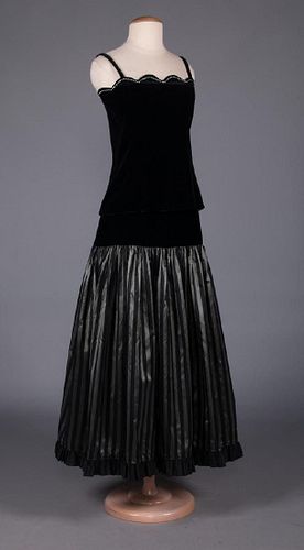YSL ATTRIBUTED EVENING DRESS, 1980s