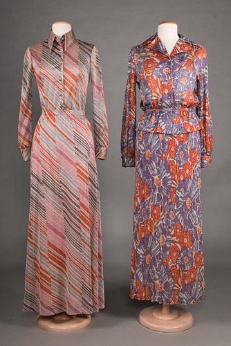 TWO MISSONI 2-PIECE MAXI DRESSES, 1970s
