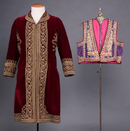 TWO ETHNIC GARMENTS, MIDDLE EAST & INDIA