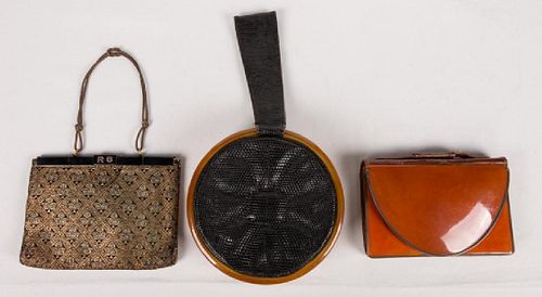 TWO EVENING & ONE DAY BAG, 1930-1940