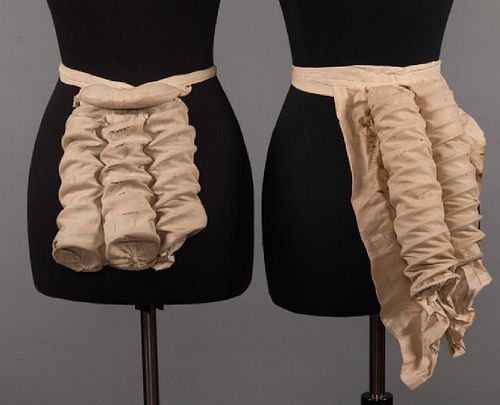 TWO BUSTLE COILS, 1870-1880s