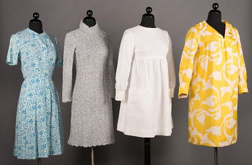 FOUR DAY DRESSES, 1960-1970