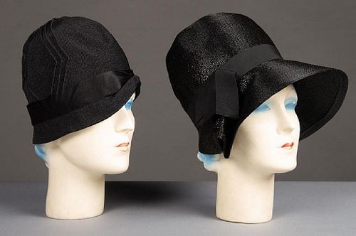 SIX SUMMER DAY HATS, 1920-1930s