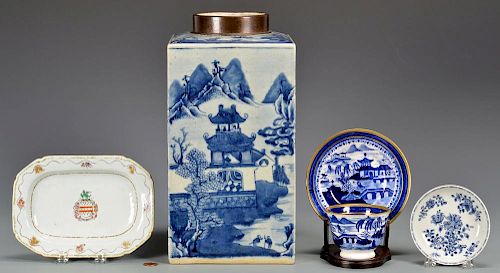 5 Chinese Export Items inc. Armorial