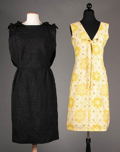 TWO ITALIAN COUTURE COCKTAIL DRESSES, 1960s