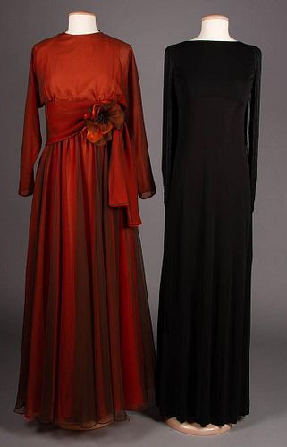 ONE DIOR & ONE BEENE EVENING GOWN, 1960-1980