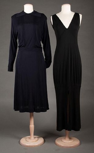 TWO JEAN MUIR DRESSES, LONDON, 1970s