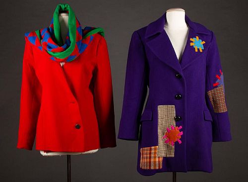 TWO CHRISTIAN FRANCIS ROTH WOOL JACKETS, c. 1992