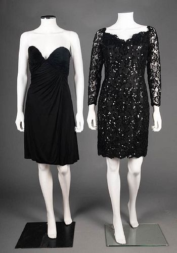 GIANNI VERSACE & YVES SAINT LAURENT DRESSES, c. 1990