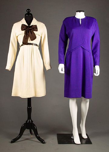 TWO GEOFFREY BEENE DAY DRESSES, 1960s