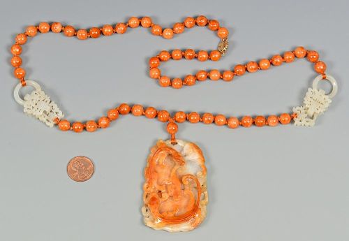 Jade Necklace w/ salamander disk