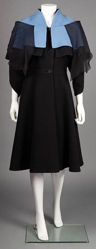 MME GRES TWO-TONE WOOL COAT, A-W 1950