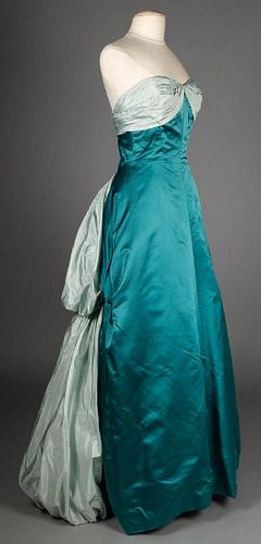 SONIA TWO-TONE STRAPLESS BALL GOWN, 1950s