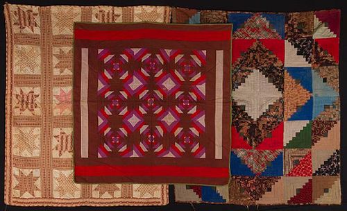 FIVE CRIB QUILTS, 19th & EARLY 20th C.