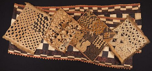 5 AFRICAN TEXTILES, 20th C.