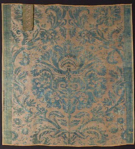 FORTUNY FABRIC SAMPLE, EARLY 20th C.