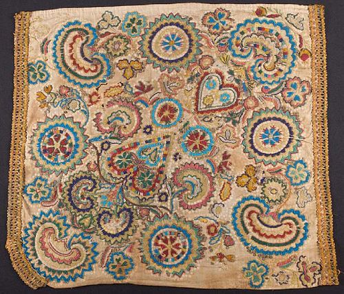 CZECH BEADED PANEL FROM SHAWL, 1870-1880