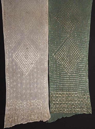 TWO ASUITE SHAWLS, 1920s