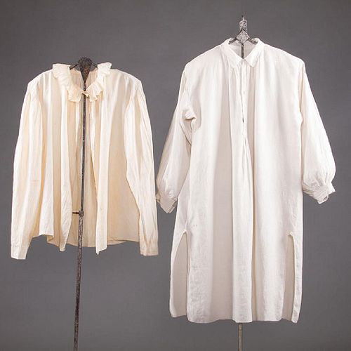 GENT'S WORKSHIRT & LADY'S SACQUE, 1820-1850