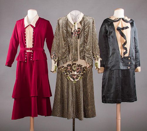 THREE DAY DRESSES, 1920s