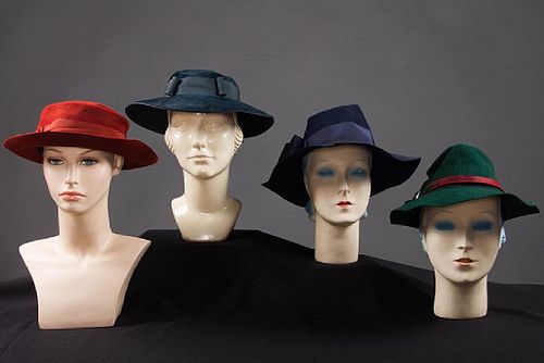 4 DAY HATS, 1940s