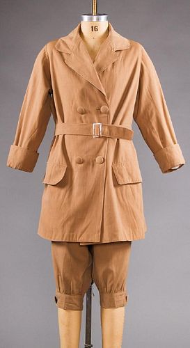 LADY'S TAN HUNTING/SPORTING SUIT, 1920s